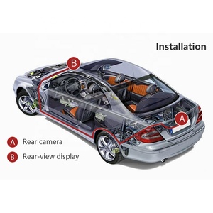 4.3&quot; Car Monitor Screen for Rear View <strong>Reverse</strong> Camera TFT <strong>LCD</strong> <strong>Display</strong> HD Digital Color 4.3 Inch PAL NTSC Parking Reversing Kit - Product Image 4