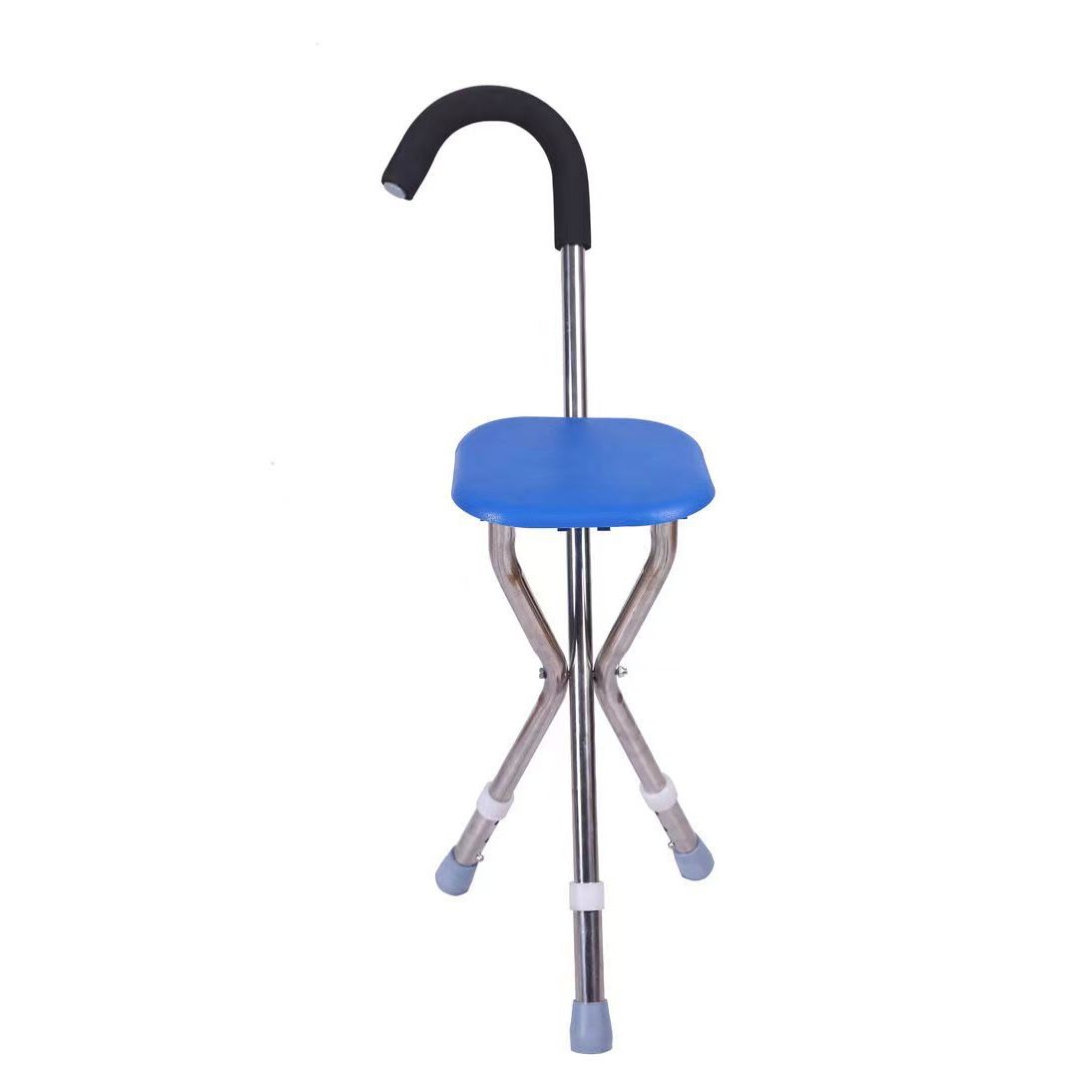 Tabouret carré bleu