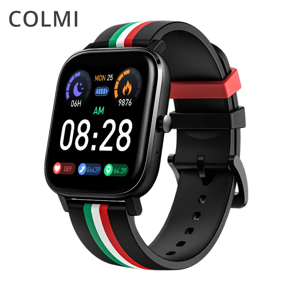 COLMI P12 akıllı saatler yeni gelenler 2021 kayıt çağrı dahili kart su geçirmez spor bilezik kan basıncı Reloj Inteligente