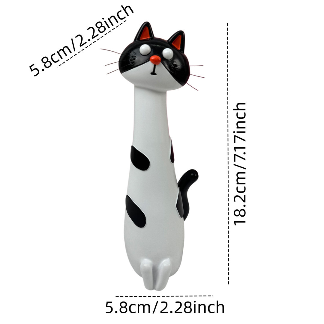 Vase chat blanc et noir