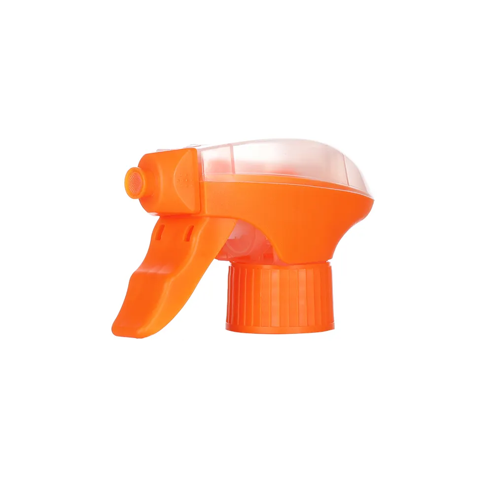 नारंगी रंग OEM/ODM के लिए प्लास्टिक ट्रिगर स्प्रेयर बोतल पीपी ट्रिगर स्प्रेयर
