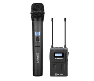 BOYA İle BY-WM8 PRO-K3 çift kanal röportaj Mic UHF kablosuz mikrofon sistemi el mikrofon ve alıcı - Product Image 1