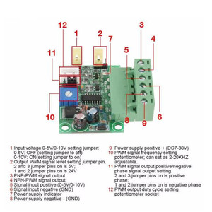 DC 0-5V/0-10V to 0-100% Analog <strong>Input</strong> Voltage to PWM Signal Generator PLC AD Converter Module PNP-PWM/NPN-PWM 5V 24V Level <strong>Output</strong> - Product Image 5