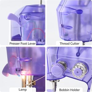 Portátil Mini <span class=keywords><strong>Overlock</strong></span> Sewing <span class=keywords><strong>Machine</strong></span> Automatic Manual Feed Mecanismo Zigzag Stitch Formação para Uso Doméstico Industrial
