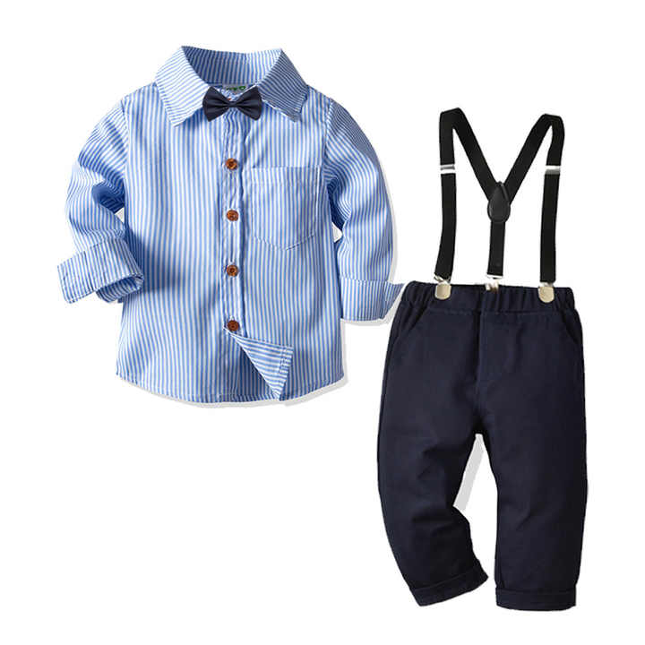 Meiqiai New Fashion 2-Pcs Set Smart Boys' Formal Cotton Shirt and Top 20B434