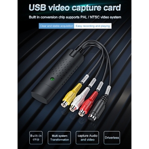 DVD Maker Chip EM2860 DC60+ USB 2.0 Video Capture &amp; <strong>Edit</strong> (Easy CAP) Support <strong>MPEG</strong>-1/<strong>MPEG</strong>-2 Compression Format Audio Adapter - Product Image 4