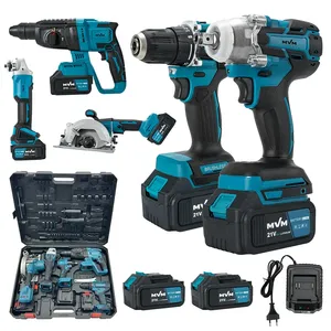 <strong>6</strong> in <strong>1</strong> 8 in <strong>1</strong> Available for MKT Combo Power Tools 4 <strong>Kits</strong> Tool Set 21v V Cordless Drills Battery DIY - Product Image 4