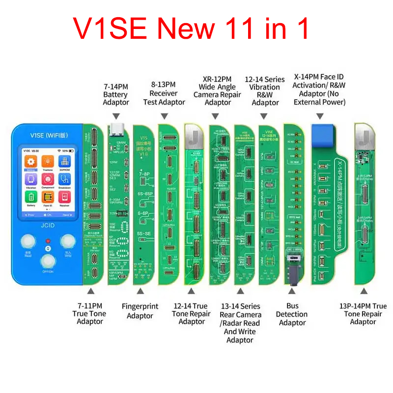 Programmeur Wifi 11 en 1 V1SE avec 10 adaptateurs