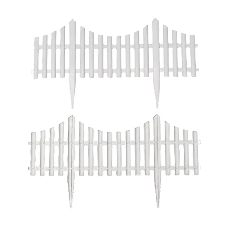 Bordure de panneaux de clôture en plastique blanc souple pour cour avant de jardin à vendre