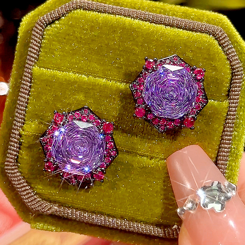 Pendientes Roland de oro negro