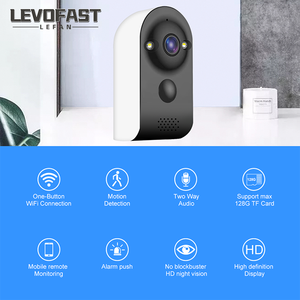 LEVOFAST 2023最新智能迷你小型摄像机PIR检测电池供电Wifi IP摄像机无线网络摄像机 - Product Image 2