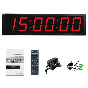 E-Serie 4 Zoll 6-stellige LED-Wanduhr mit großem Display und Countdown/Countup/Stoppuhr/WRC-Multifunktions-Intervall-Timer
