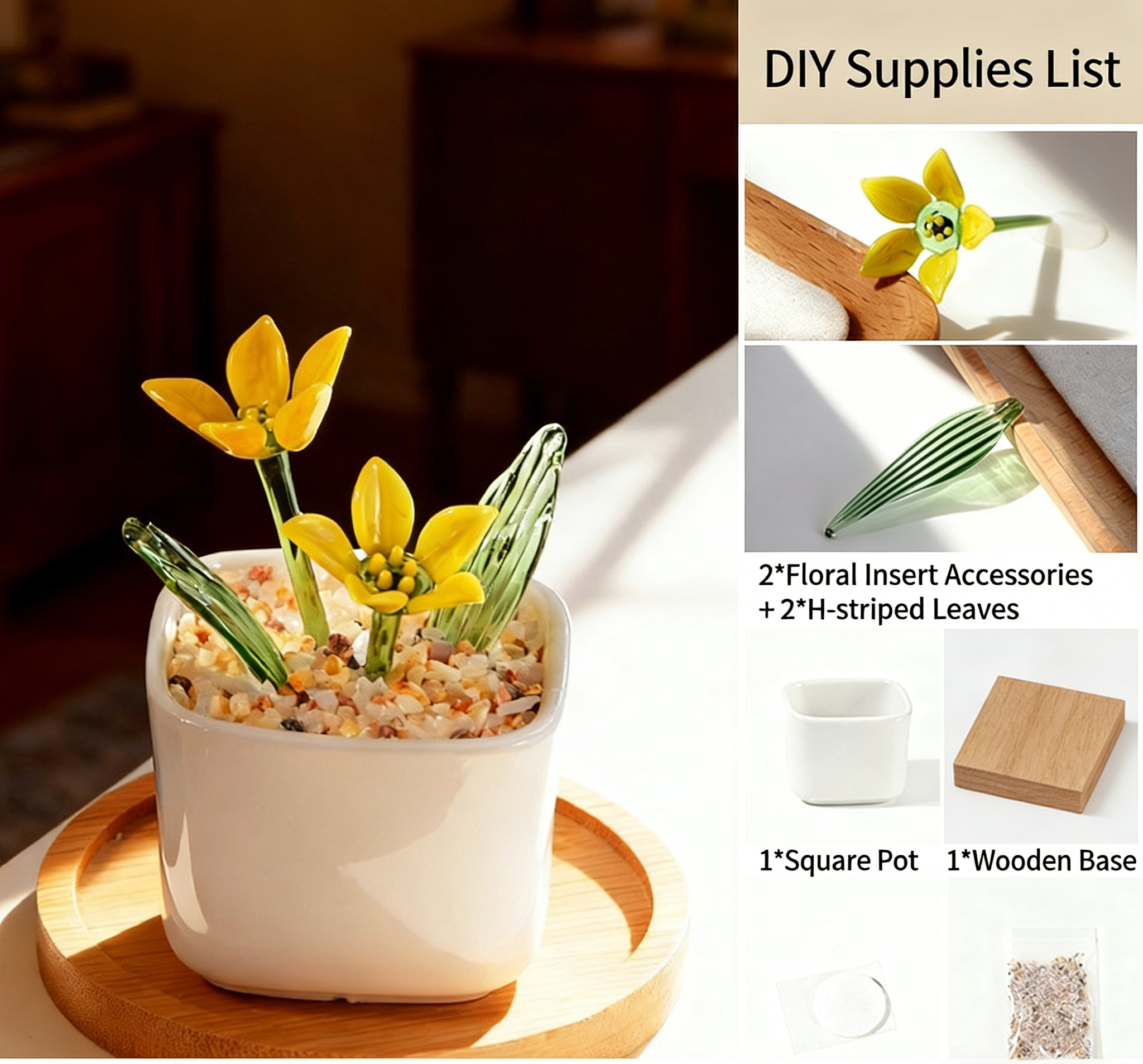 March topaz lily potted diy-flower