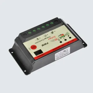 Controlador de cargador solar PWM manual 12V 24V 5A Controlador de iluminación para aplicaciones solares - Product Image 3