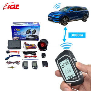 Sistema de alarma de coche bidireccional de Control de nueva tecnología con pantalla LCD Sensor ultrasónico largo y Sensor de choque DC12V Coche universal - Product Image 3