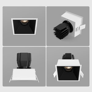 Xrzlux 10w * 2 समायोज्य नेतृत्व कोब डाउनलाइट डबल-हेड स्क्वायर रीसेस्ड स्पॉटलाइट आधुनिक एडेल डिमेबल 97 50 लिविंग रूम - Product Image 2