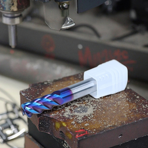 เครื่องกัดปลายด้านจมูกแบบทังสเตนคาร์ไบด์แข็ง CNC มีด CNC 4ร่อง65HRC ก้าน8มม. ปรับแต่งได้ OEM 6มม. - Product Image 4
