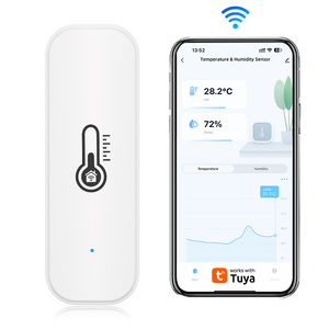Alarma de uso doméstico Red inalámbrica infrarroja de alta precisión Tuya WIFI higrómetro de detección remota - Product Image 1
