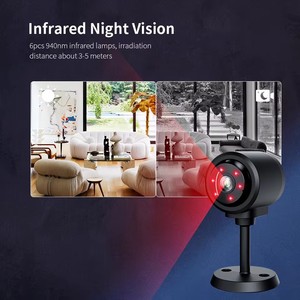 C1 Cámara web barata Aplicación móvil inalámbrica Vista remota Seguridad Mini Cámara Wifi 1080P Hd Visión nocturna Incluido Detector de sonido de movimiento - Product Image 4