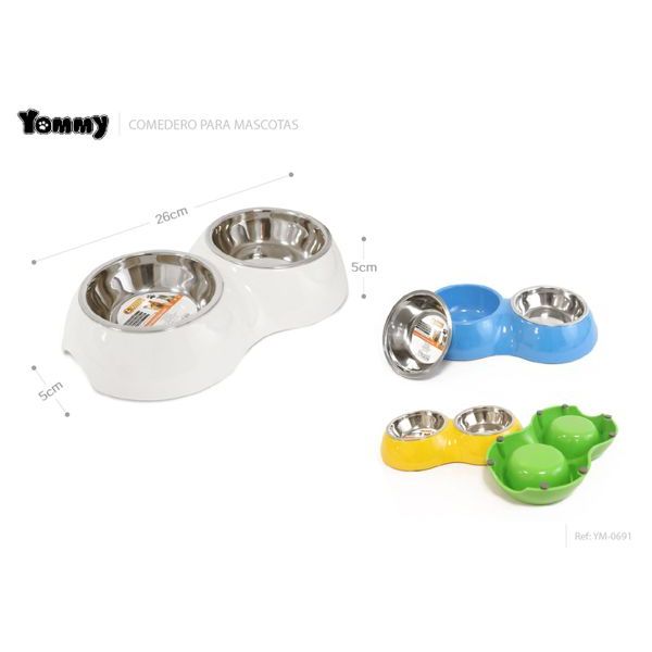 Double bowls 26*15*5cm