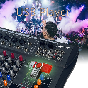 Karıştırma konsolu dijital mikrofon ile 16 kanal USB BT 48 V fantom güç profesyonel Karaoke DJ ses mikseri - Product Image 5