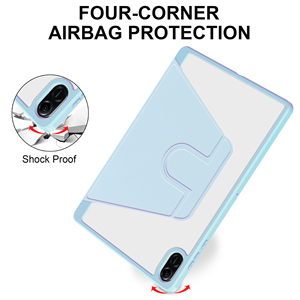 Tablet için 360 dönen akrilik şeffaf kılıf onur X8A X8 PRO <span class=keywords><strong>X9</strong></span> 11 inç <span class=keywords><strong>Flip</strong></span> koruyucu kabuk kapak