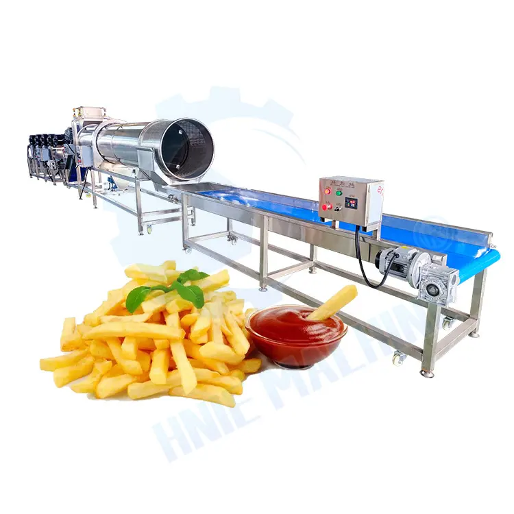 A Frite Industrielle Full Chips Linha De Produção Pré Fried French Fries Make Machine Kenya