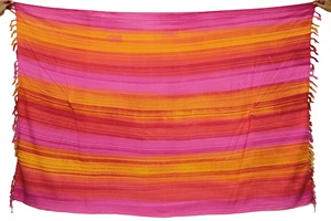 Kadın Premium 100% Rayon Sarong renkli plaj kıyafeti ile yüksek kalite artı boyutu tasarım toptan fiyat endonezya - Product Image 5