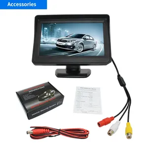PZ RV Truck vehicle AHD TFT LCD Car Monitor 5 pollici monitoraggio AHD AV Camera Input sicurezza vista posteriore Remotor Control Car Screen - Product Image 6