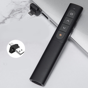 2.4G batteria di ricarica Wireless presentatore puntatore Laser USB e USB C ricevitore per la riunione di formazione e di insegnamento - Product Image 4