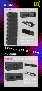 CVR专业音频3路双12英寸强力户外线阵列扬声器有源/无源 - Product Image 5