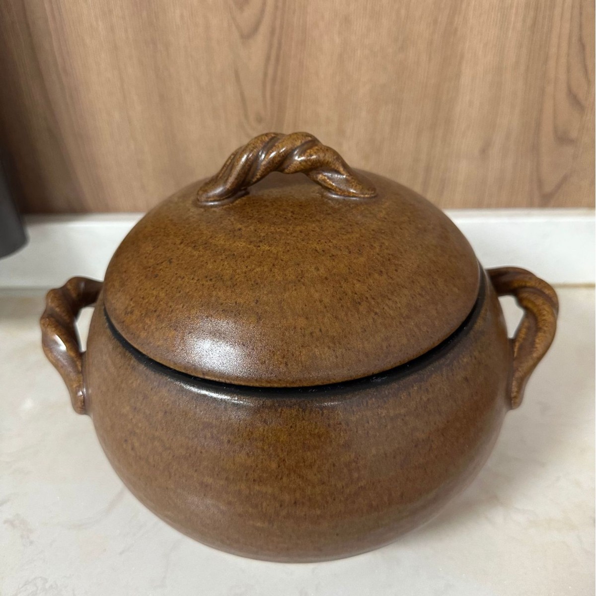 Cocotte de bouilloire boule de 2.5l brun roche