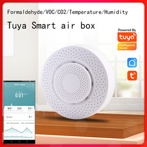 Caja de aire inteligente Tuya Zigbee formaldehído/CO2/VOC/temperatura/humedad Sensor de función cinco en uno - Product Image 2