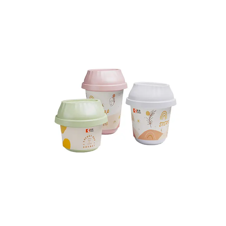 Hot Selling Approval Round 275ml Yoghurt Packaging,One Use Cup For Yogurt