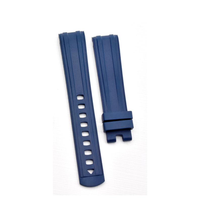 สายรัดสีน้ำเงินแบบไม่มีหัวเข็มขัด