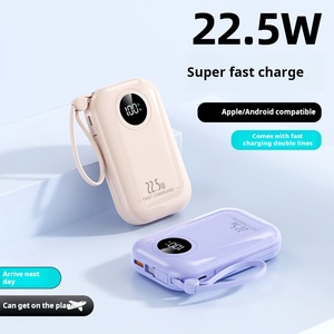 New Arrival Portable 10000mAh Bank Fast Charging 22.5W PD QC3.0 Digital Display <strong>Type</strong>-C <strong>Input</strong> Mobile <strong>Devices</strong> Includes Cable - Product Image 3