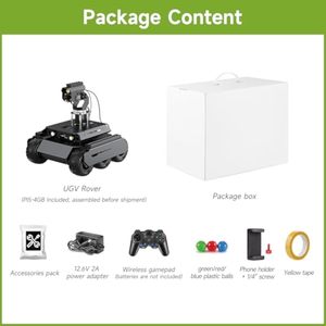 Aismartlink Waveshare UGV Rover Open-Source 6 ruote 4WD AI Robot, compatibile con Raspberry Pi 5 - Product Image 2