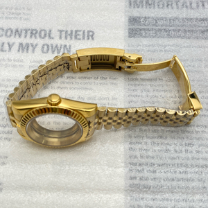 Custom Logo Full <strong>Gold</strong> 36mm 39mm Best <strong>Watch</strong> <strong>case</strong> and Band NH35 NH36 Movement Stainless Steel Strap Sapphire Glass <strong>Watch</strong> <strong>Case</strong> - Product Image 5