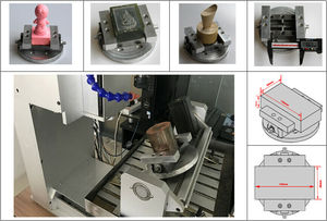 便宜的价格桌面 5 轴木雕迷你加工中心铣床数控路由器 5 轴 - Product Image 5