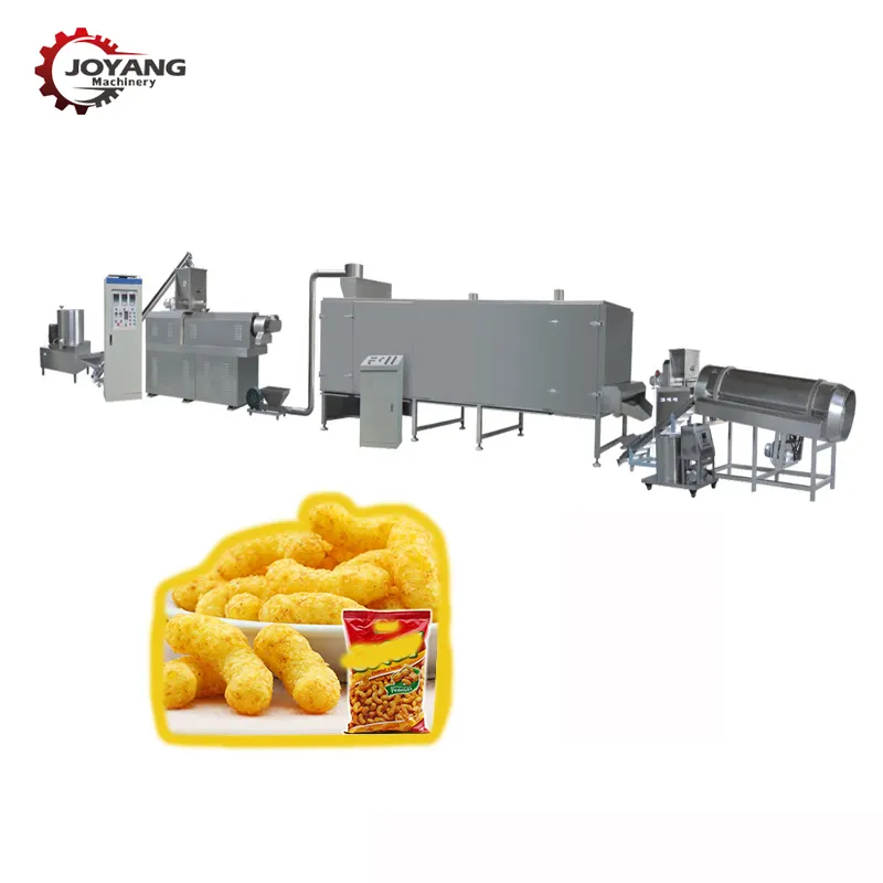 ماكينة صنع كرات الجبنة والوجبات الخفيفة مزودة بملولب مزدوج, ماكينة صنع حبوب الذرة والطعام