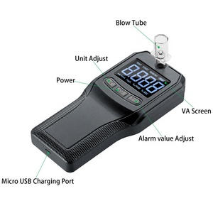Xách tay cao chính xác hơi thở rượu Checker rượu Detector cho xe điều khiển rượu <span class=keywords><strong>Tester</strong></span> breathalyzer - Product Image 2