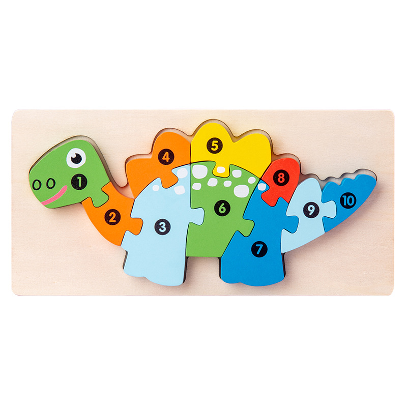 Puzzle stégosaure modèle 3D