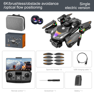 8K EIS Sero çift kamera ile fırçasız V188 katlanabilir Drone optik akış uzaktan kumanda noel hediyesi RC dört pervaneli helikopter oyuncaklar