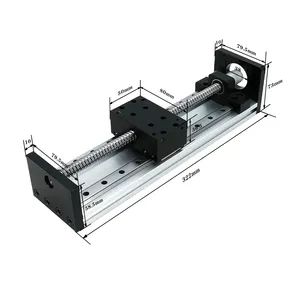 Sistema de Robot de pórtico XYZ motorizado CNC de alta resistencia, guía, mesa deslizante, actuador de escenario, riel de guía de movimiento lineal