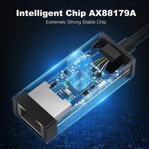 ZOGUO 1Gbps 2-in-1アルミケースUSB 3.0/タイプC RJ45アダプターラップトップデスクトップテレビスマートフォン用イーサネットアダプター - Product Image 2