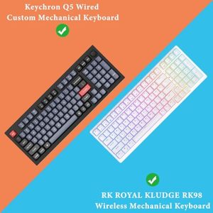 Fabricante Personalizado Acrílico Anti Dust Cover Para Full Size 104 Teclado Chave