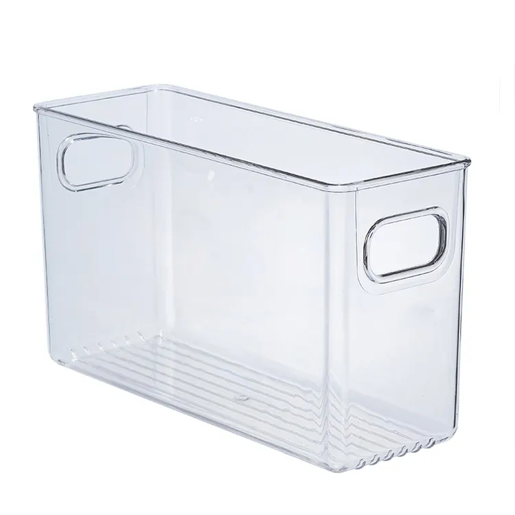 Contenitori per Organizer per frigorifero in plastica di nuovo Design contenitore a doppio strato con tappi in legno