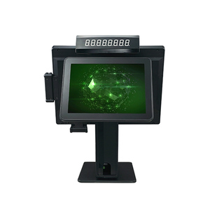 Escáner de código de barras 8 pulgadas Facturación Pos Machine Software Pos Systems Terminal de computadora con impresora de recibos