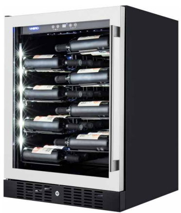Built in 40 bottles Label-view Wine Cooler 1 zone