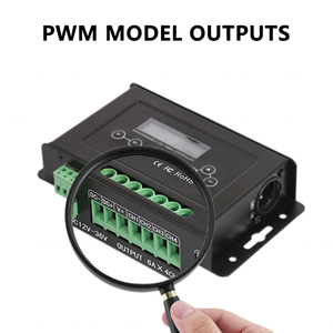 New DMX521 to <strong>PWM</strong> Signal DC 12V 24V 36V 6A <strong>LED</strong> Timing <strong>Controller</strong> 4CH Output Independently Dimming for RGB RGBW Color Light Strip